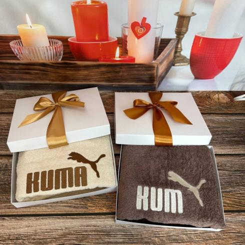 Рушник "Kum або Kuma", розмір 50*90 см, щільність 450 г/м2