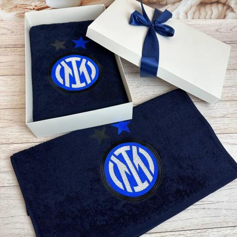 Рушник "Інтер Мілан", розмір 50*90 см, щільність 400 г/м2