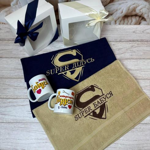 Подарунковий набір Super бабусі або Super дідусю