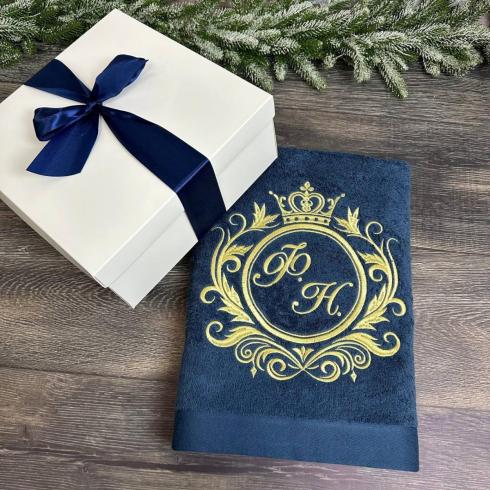 Рушник "L. M.", розмір 50*90 см, щільність 500 г/м2