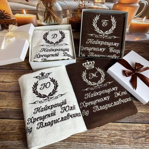 Рушник для хрещених, розмір 70*140, щільність 450 г/м2